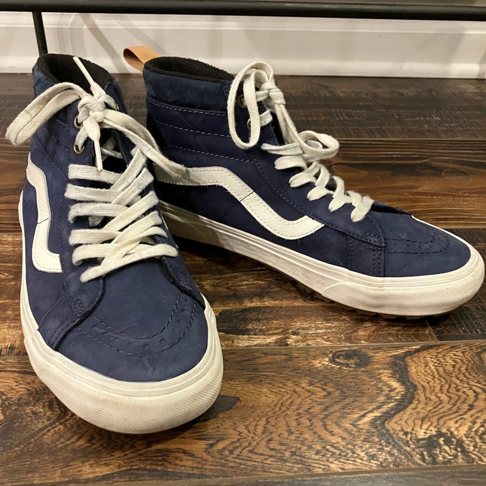 Men's Blue High-Top Sneakers